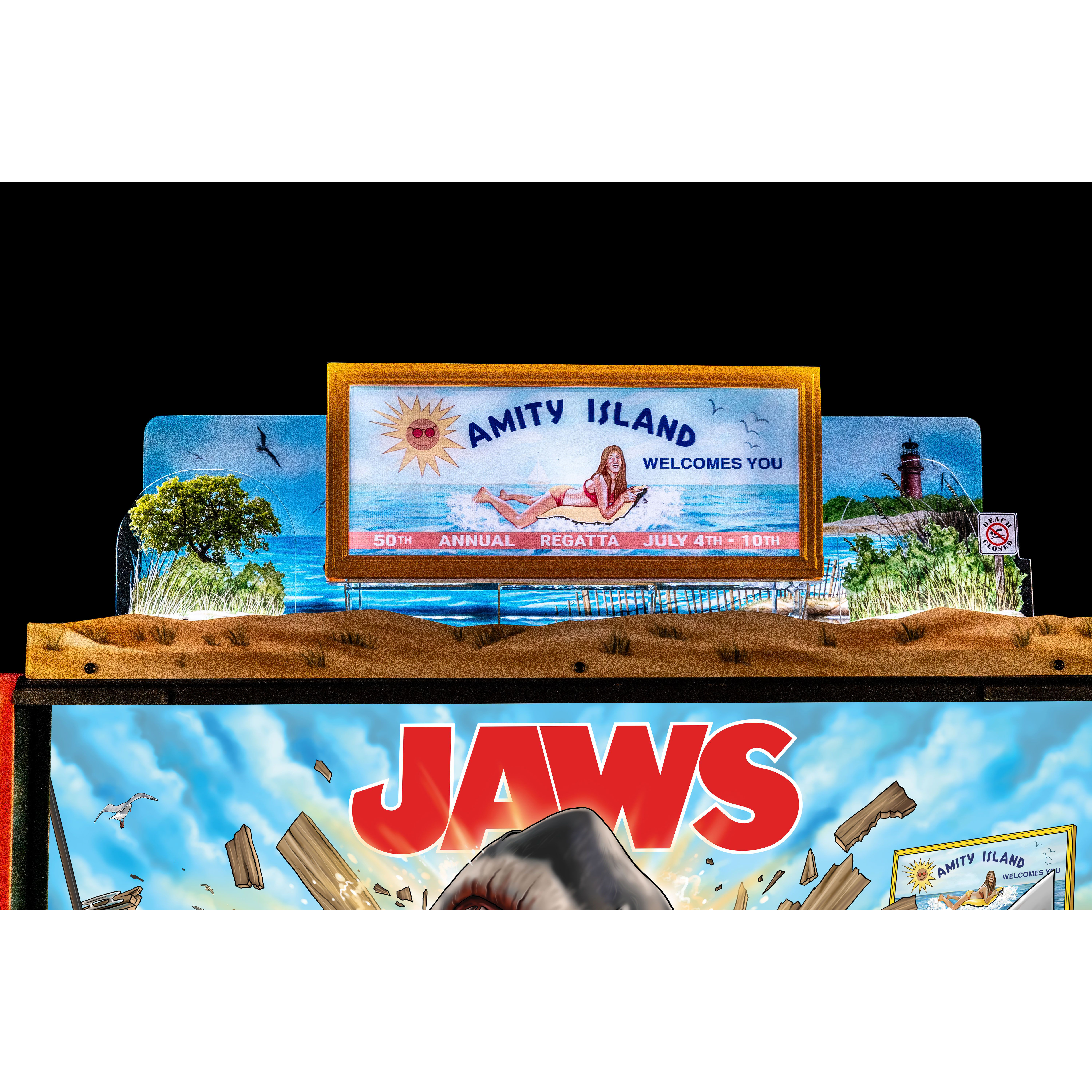 Jaws Pinball Topper by Stern — view 3