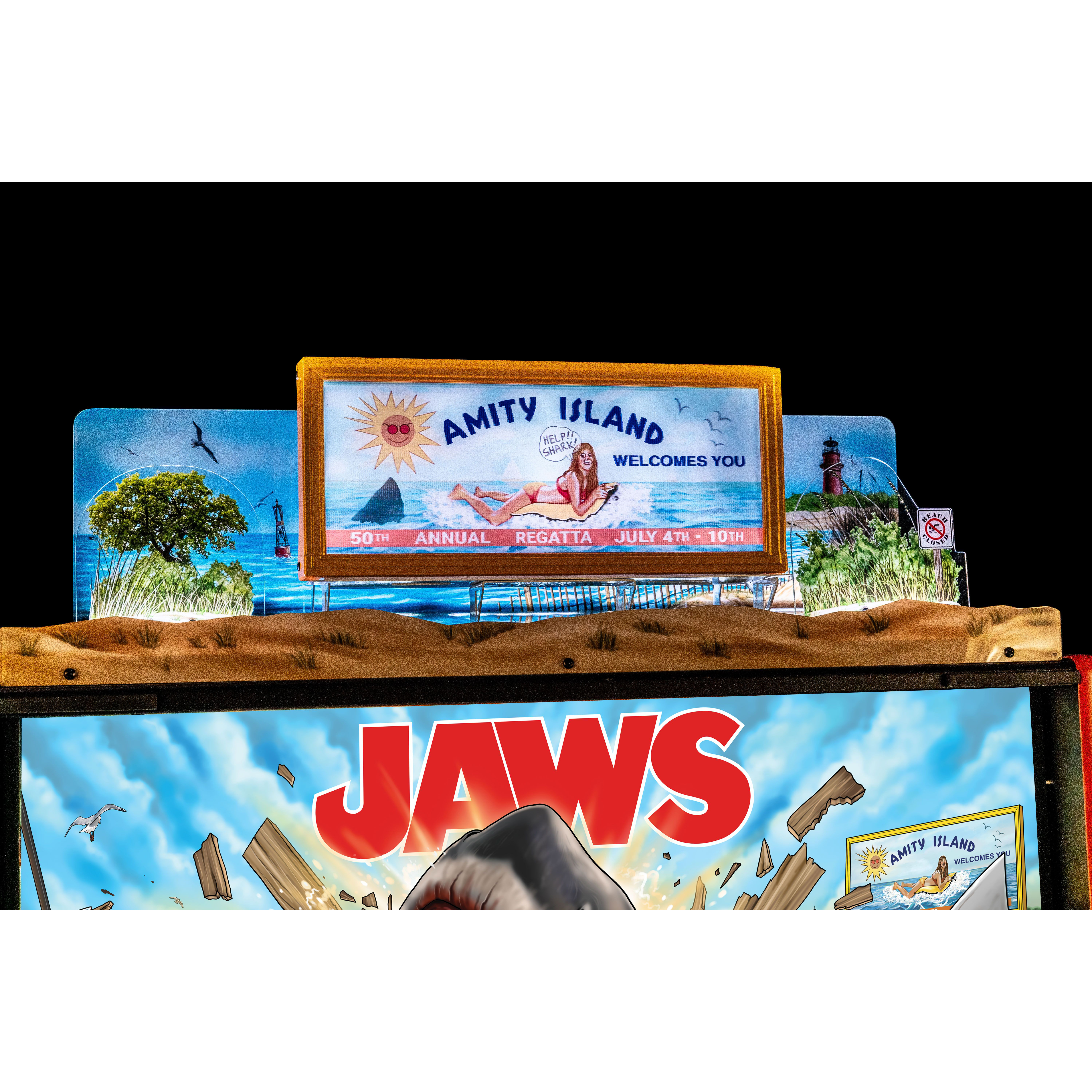 Jaws Pinball Topper by Stern — view 4